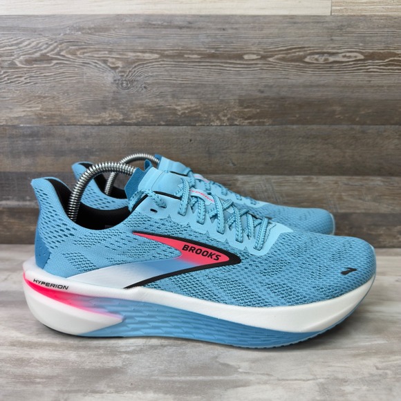 Brooks Hyperion Running Shoes Women 9.5 Blue Pink DNA FLASH 1204211B441 - Picture 2 of 9